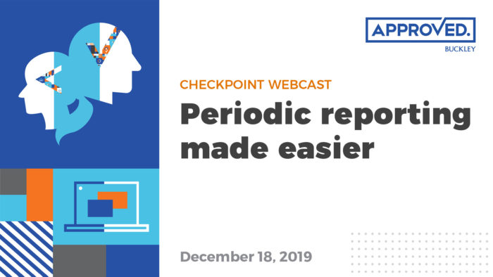 Checkpoint Webcast: Periodic reporting made easier