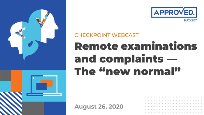 Checkpoint Webcast | Remote examinations and complaints